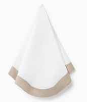 Ondulato Dinner Napkin | White/Natural