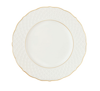 Empire Dessert Plate | White/Gold