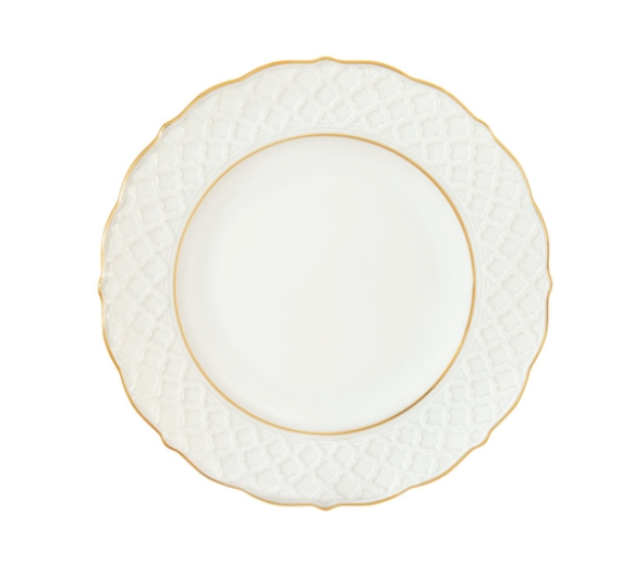 Empire Bread & Butter Plate | White/Gold