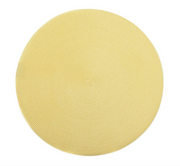 Linen Braid 15" Round Placemat | Daffodil