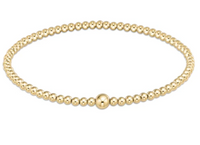 Classic Gold 3mm Gold Bead Bangle