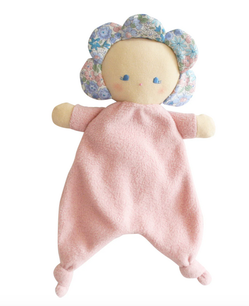 Flower Baby Comforter | Liberty Blue