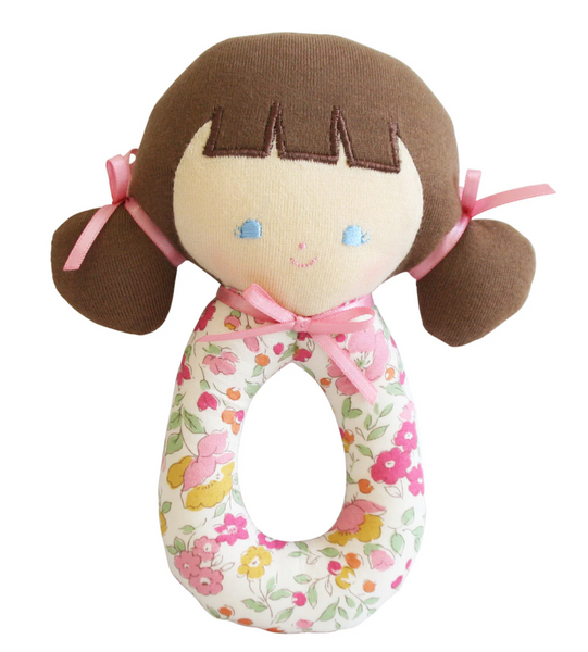 Audrey Grab Rattle | Rose Garden