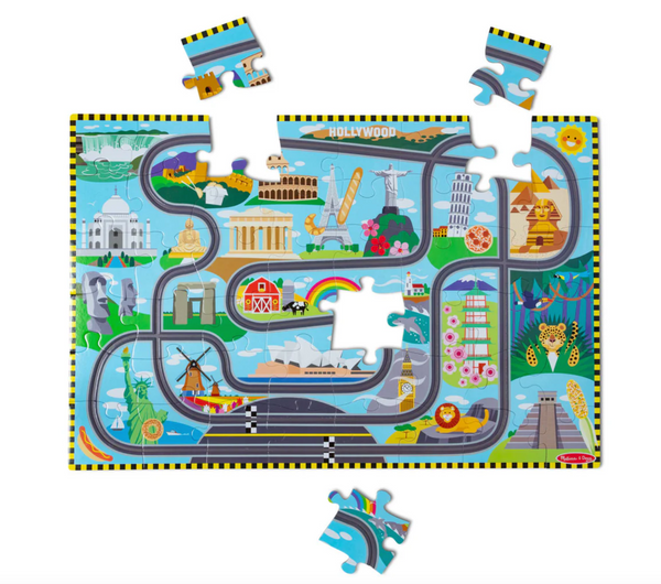 Race Around The World Floor Puzzle
