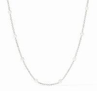 Solara Delicate Station 18.5" Necklace | Silver