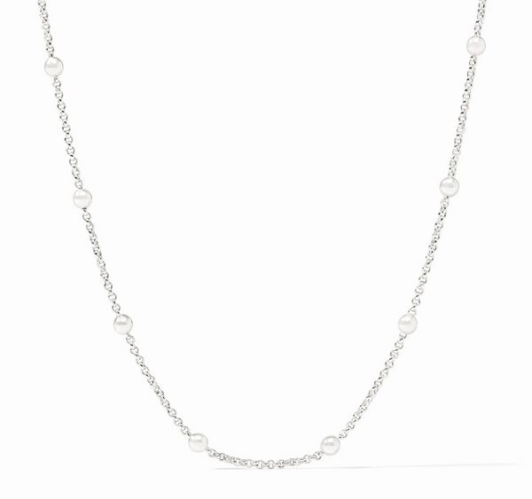 Solara Delicate Station 18.5" Necklace | Silver