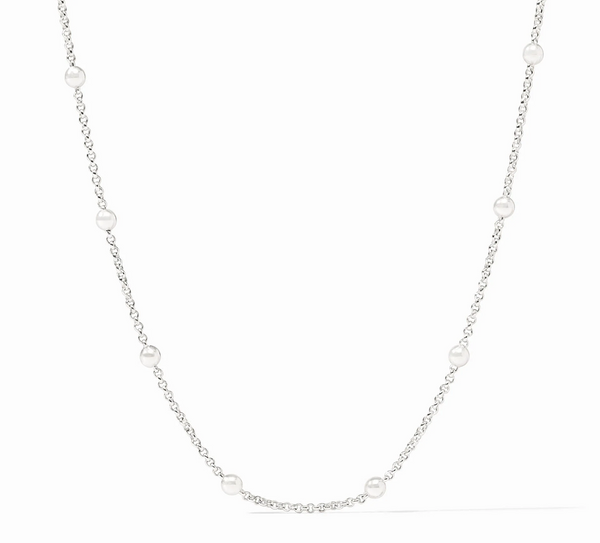 Solara Delicate Station 24" Necklace | Silver