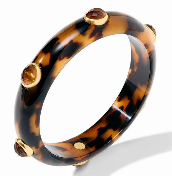 Carnaby Stone Tortoiseshell Bangle | Small