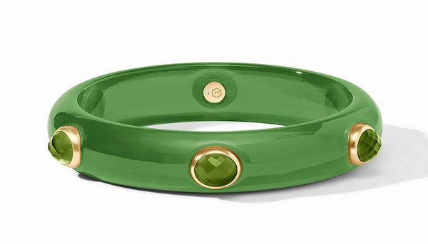 Carnaby Stone Palmetto Green Bangle | Medium