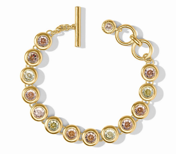 Rainbow Tennis Bracelet | Champagne Radiance