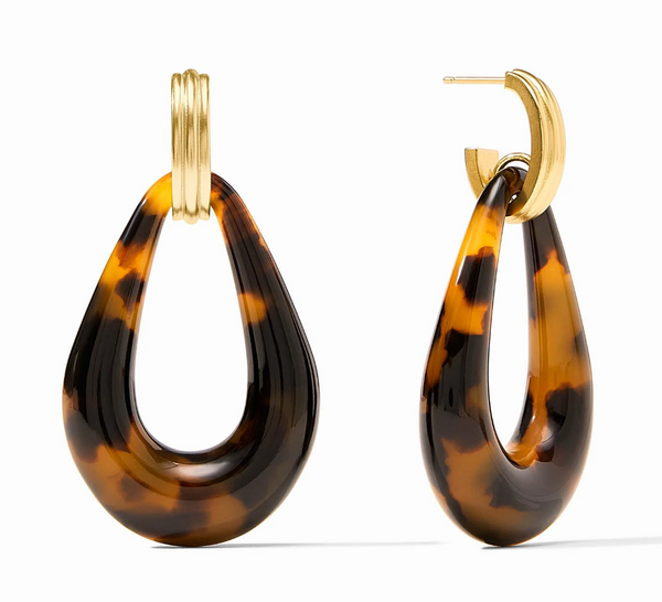 Carnaby Doorknocker Earrings | Tortoiseshell