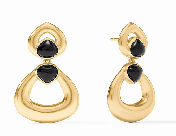 Dolce Statement Earrings | Obsidian Black