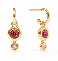 Rainbow Duo Hoop & Charm Earrings | Pink Dawn