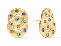Rainbow Infinity Earrings | Blue Twilight