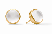 Solara Stone Stud Earrings | Iridescent Clear Crystal