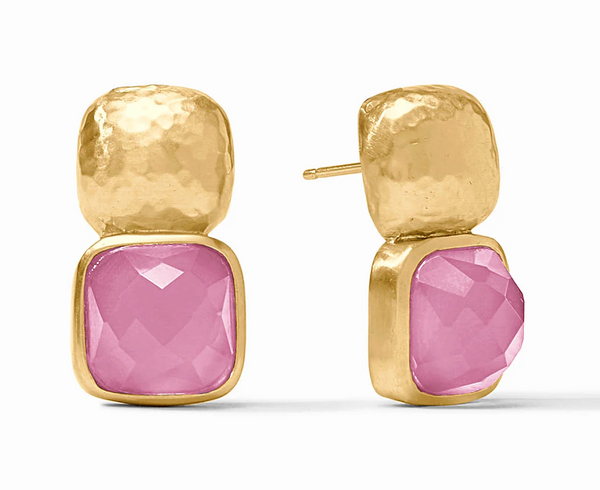 Catalina Earrings | Iridescent Tourmaline Pink