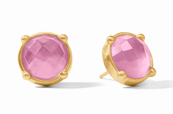 Honey Stud | Iridescent Tourmaline Pink