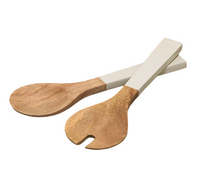 Madras Salad Serving Set | Taupe