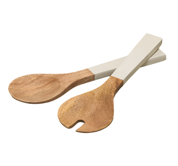 Madras Salad Serving Set | Taupe