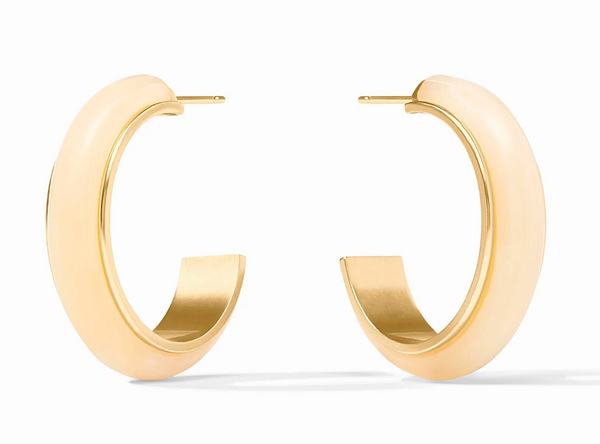 Carnaby Ivory Hoop | Medium