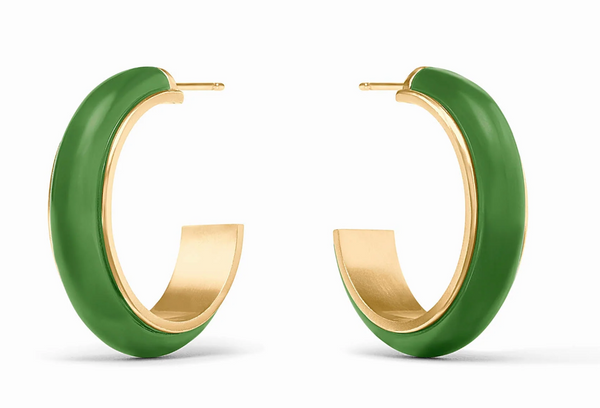 Carnaby Palmetto Green Hoop | Medium