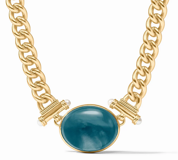 Dolce Statement Necklace | Iridescent Montana Blue