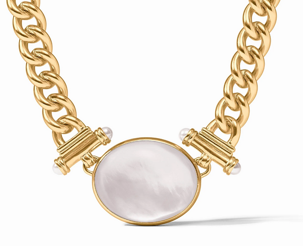 Dolce Statement Necklace | Iridescent Clear Crystal