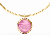 Rainbow Statement Necklace | Iridescent Tourmaline Pink