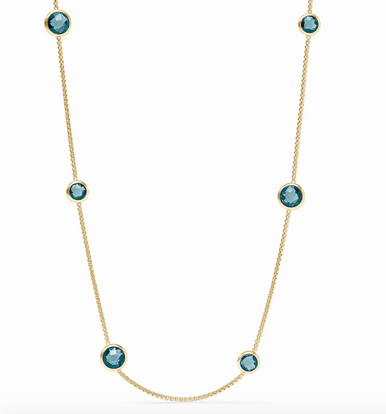 Rainbow Station Necklace | Iridescent Montana Blue