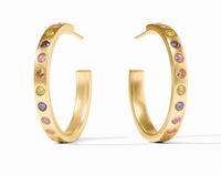 Rainbow Medium Hoop | Pink Dawn