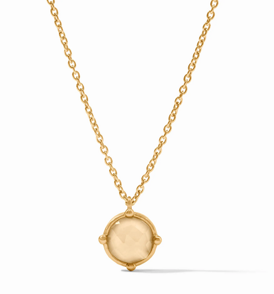 Honeybee Solitaire Necklace | Iridescent Champagne