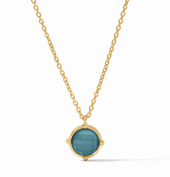 Honeybee Solitaire Necklace | Iridescent Montana Blue