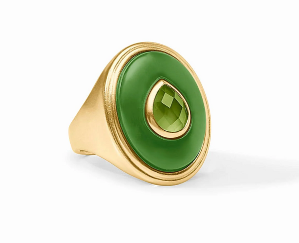 Carnaby Palmetto Green Statement Ring | Size 7