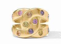 Rainbow Pink Dawn Infinity Ring | Size 8