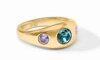 Rainbow Blue Twilight Signet Ring | Size 7