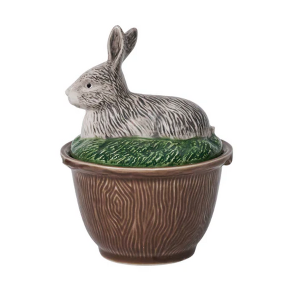 Forest Walk Rabbit Bowl w/Lid