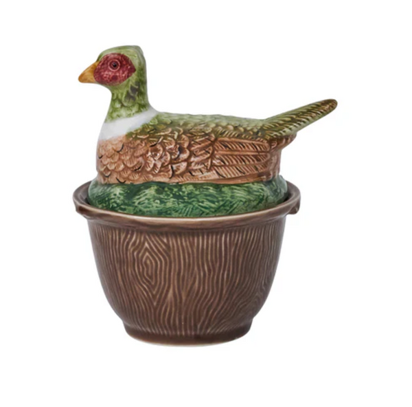 Forest Walk Pheasant Bowl w/Lid