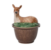 Forest Walk Deer Bowl w/Lid
