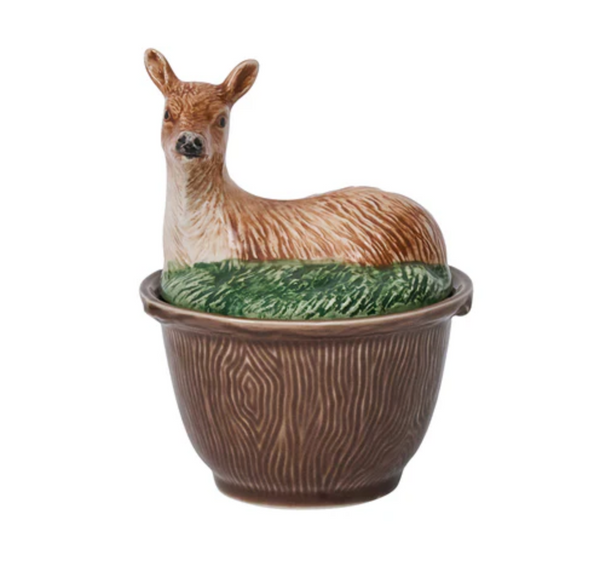 Forest Walk Deer Bowl w/Lid