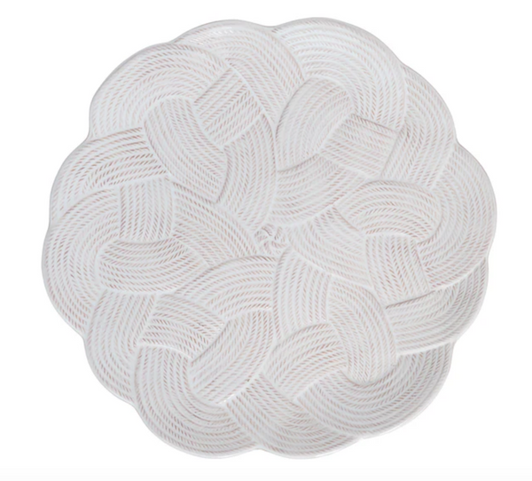 Le Panier Mystic Knot Charger/Platter | White