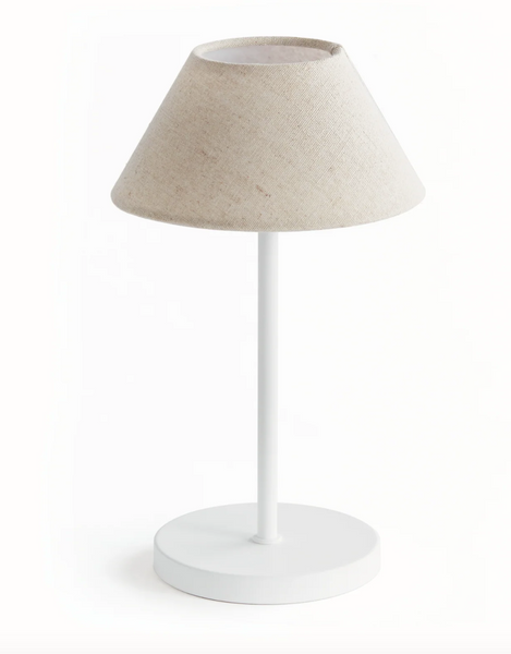 Alluna Cordless Lamp w/Ecru Linen Shade