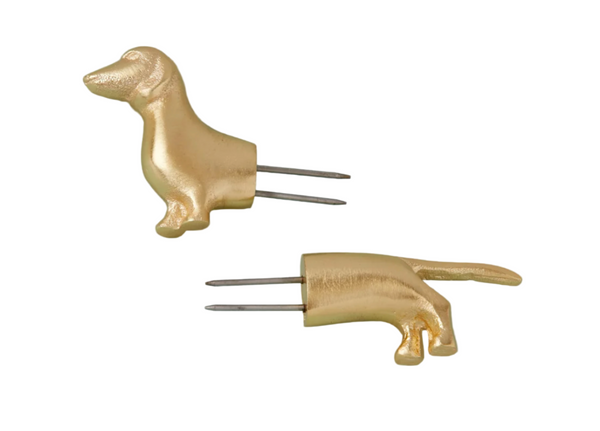 Dog Gold Corn Holders