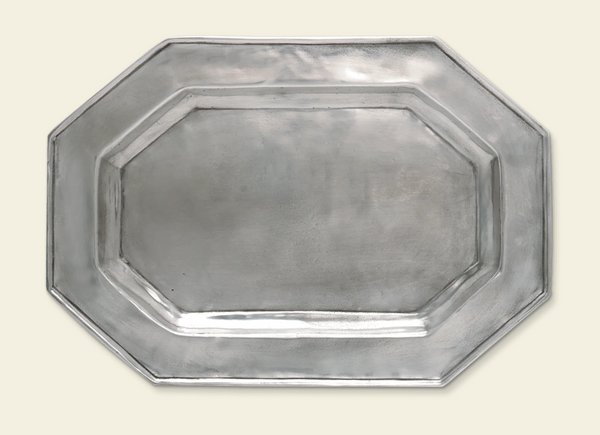 Pewter Octagonal Tray | Large