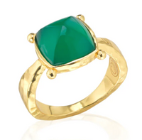 Mystic Eye Gem Size 7 Ring | Green Onyx