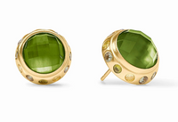 Rainbow Stud | Iridescent Palmetto Green