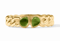 Dolce Hinge Bangle | Iridescent Palmetto Green