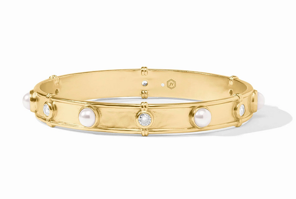 Tribeca Bangle Small | Pearl