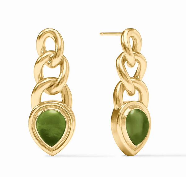 Dolce Earring | Iridescent Palmetto Green