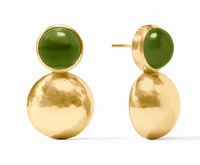 Solara Midi Earring | Iridescent Palmetto Green