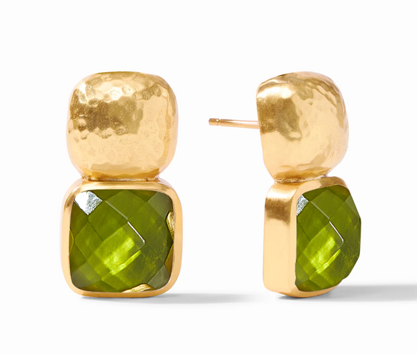 Catalina Earring | Iridescent Palmetto Green